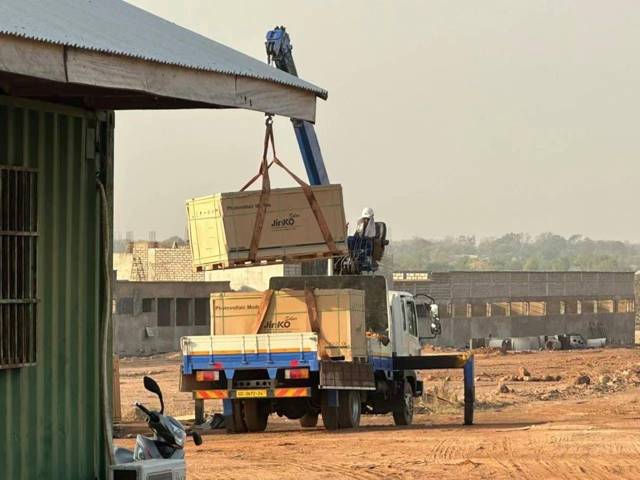 Solar module delivery for installation
